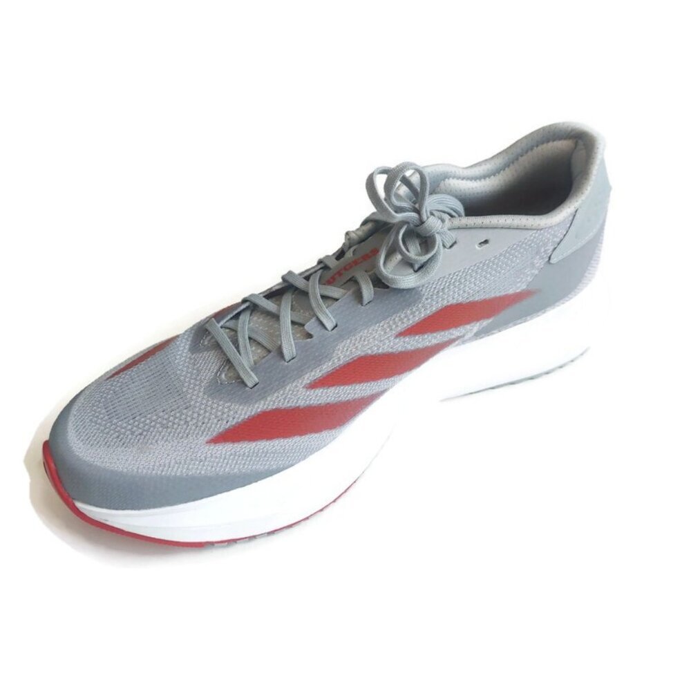 Adidas Adizero SL2 Mens Size 10 Rutgers Scarlet Knights Running Shoes Stone Gray - Picture 4 of 12